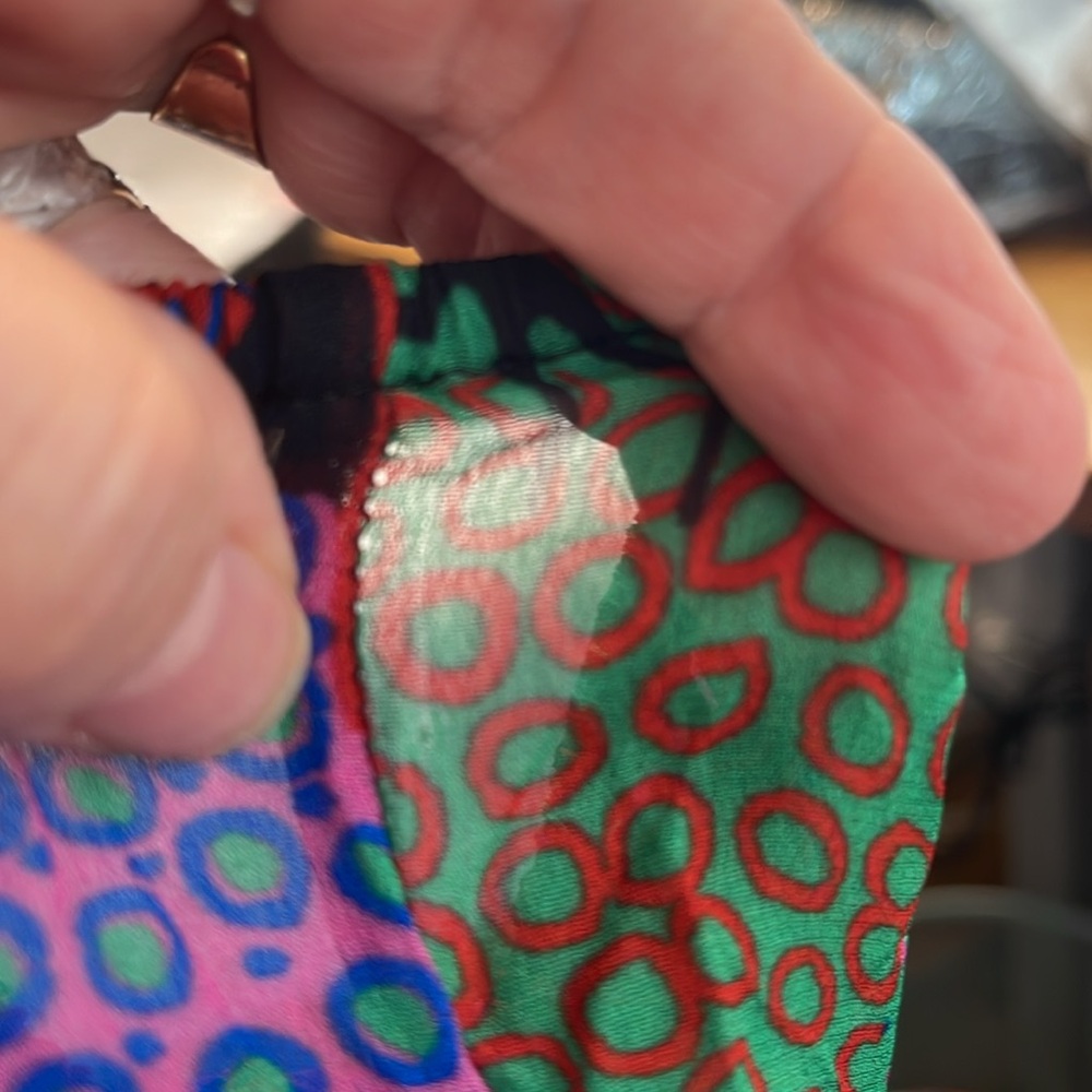 NEW RHODE CLARA COLORFUL PATCHWORK PLEATED MINI DRESS IN ENCHANTED WOODS SIZE 4 - Picture 6 of 11